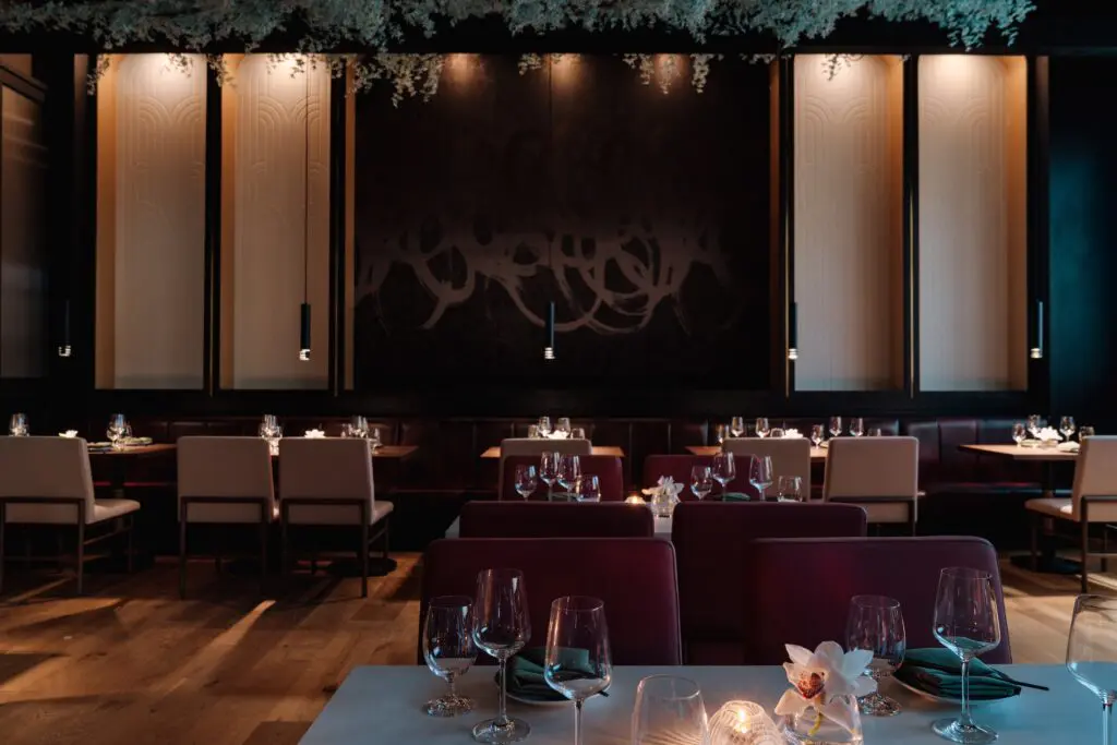 Situated on the second floor of The Blossom Hotel, you enter Molihua through a discreet, simple black door, a humble entrance that belies the dramatic interiors on the other side. (Photo by Brian Kennedy)