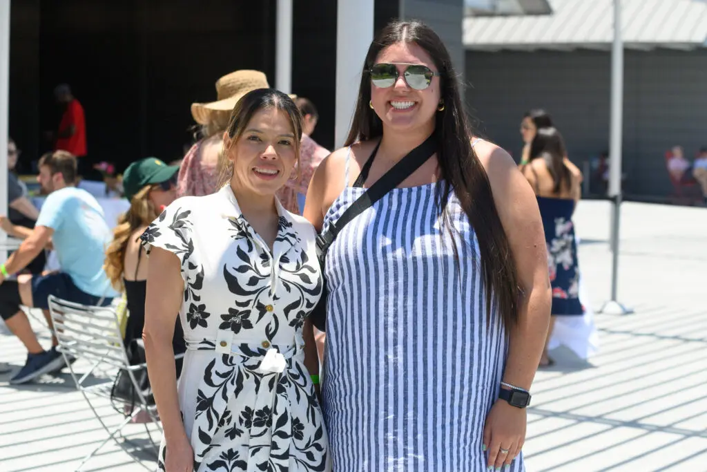 Camilla Loredo, Jamie Quirk at the Urban Green 'Gardens & Goblets' fundraiser at  McGovern Centennial Gardens (Photo by  J. Vince Photography)