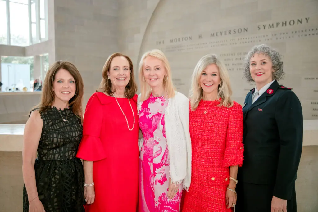 Candace Winslow, Kathie King, Shelle Sills, Shannon Graham, Major Dawn McFarland (Photo by The Salvation Army of North Texas)