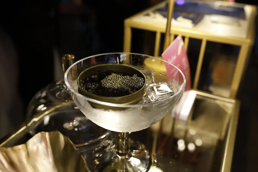 Caviar on tap  at the American Cancer Society 'Men Wear Pink' event at PostScript (Photo by Quy Tran)