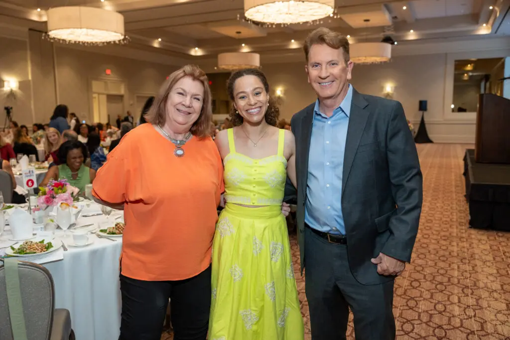Debbie Muery, Tori Hope Petersen, Frank Billingsley at the Arms Wide 10th annual 'Fulfilling Families' Luncheon