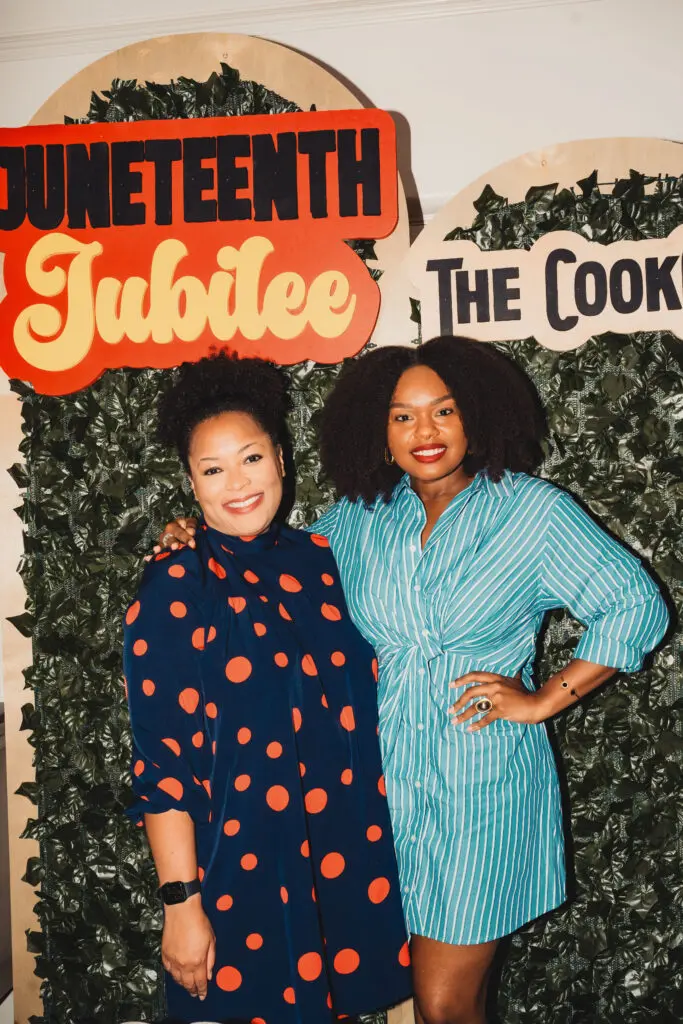 Erika Harrison, Shay Bryson at the Juneteenth Jubilee dinner.