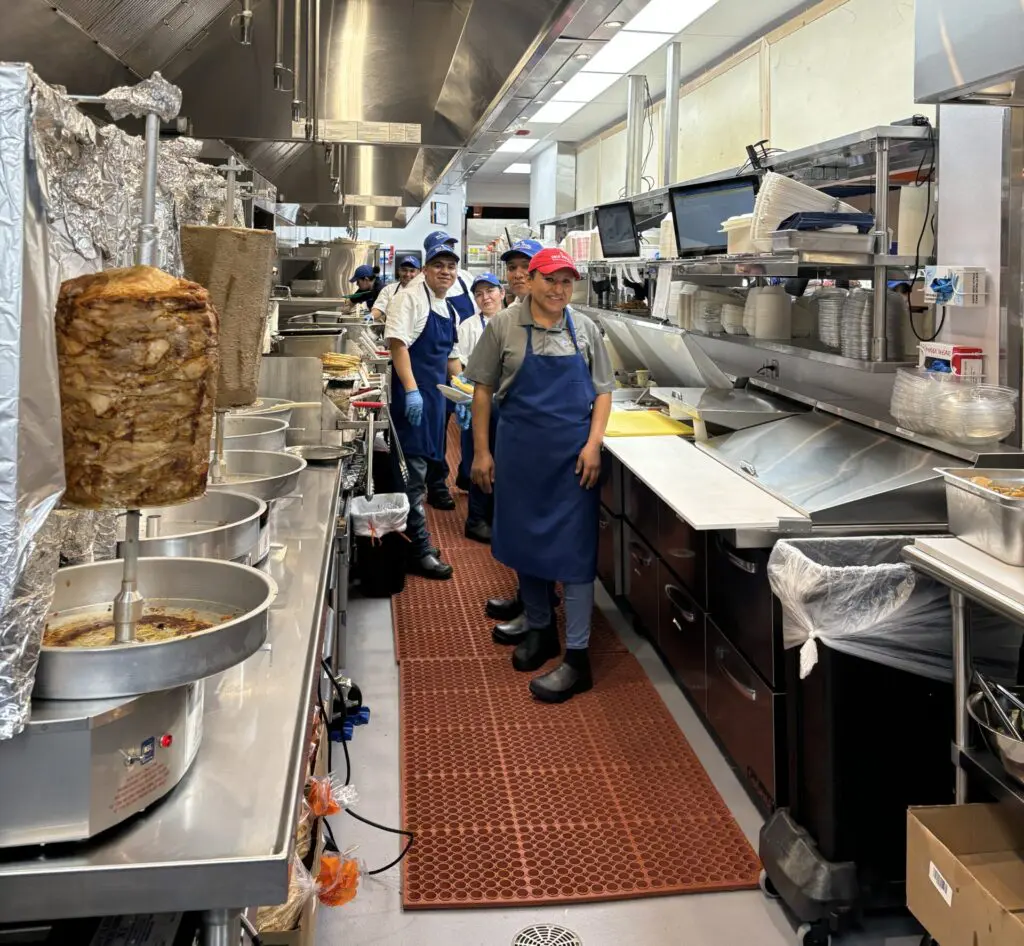 Some of the staff at Niko Niko's have been with the restaurant for many years.