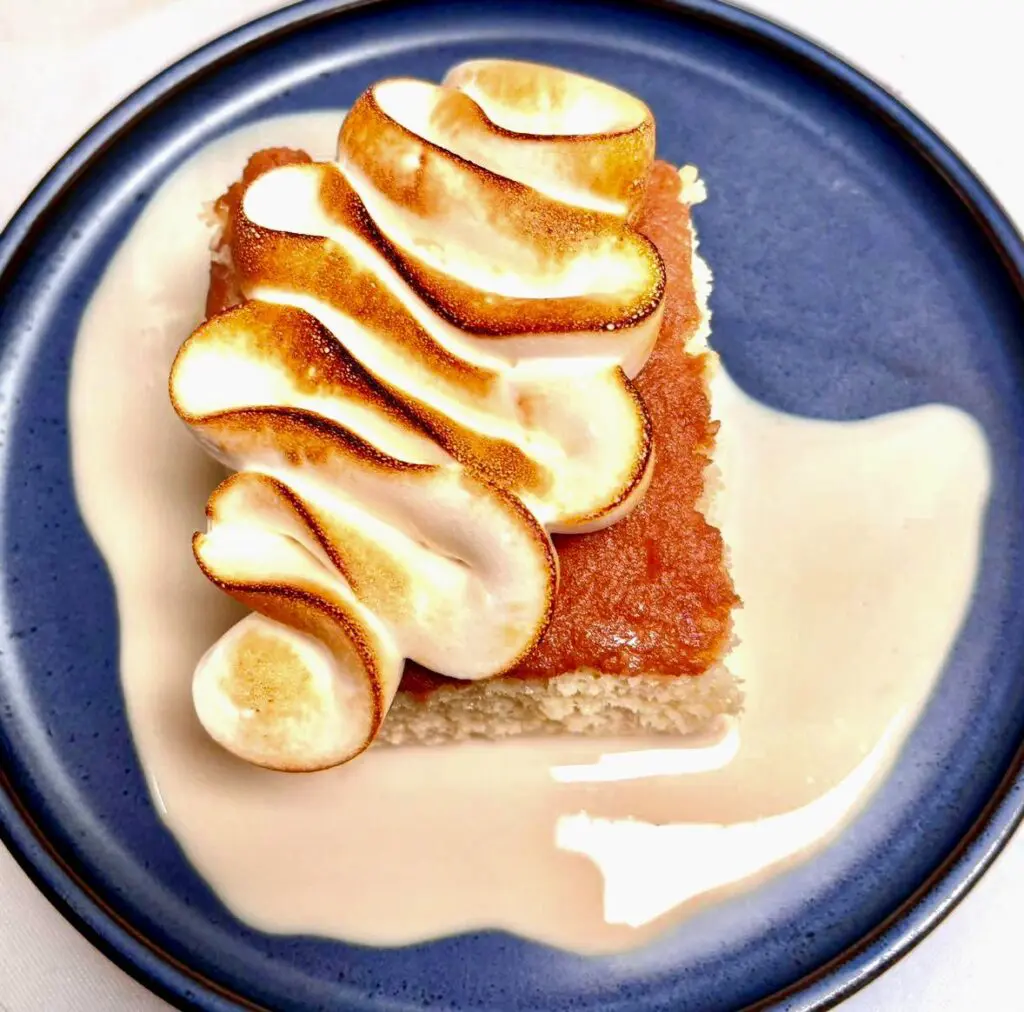 Tres Leches is one of two desserts on the dinner menu at Belly of the Beast. (Photo by Matthew Pena)