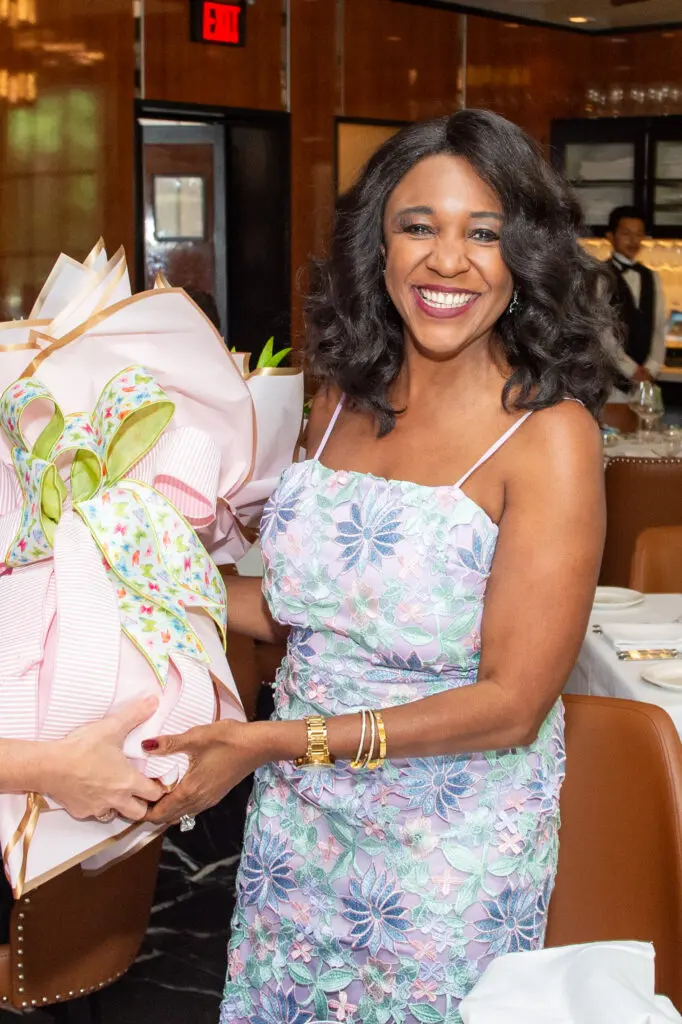 2025 Women of Distinction Ambassador honoree Jacquie Baly Craig makes the party scene. (Courtesy photo)