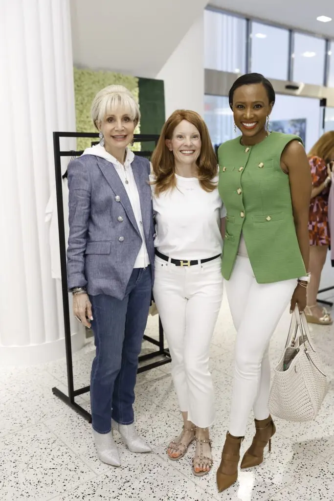 Leisa Holland Nelson Bowman, Maidie Ryan, Shavonnah Roberts Schreiber at the Camp Aspen pop-up at Tootsies (Photo by Quy Tran)