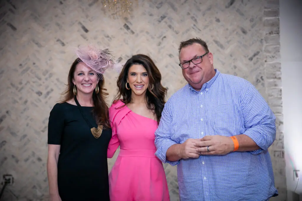 Lindsey Folger Brown, Cristina Kooken and Chris Shepherd make the scene at The Woodlands' Wine & Food Festival. (Photo by Food and Vine Time Productions)