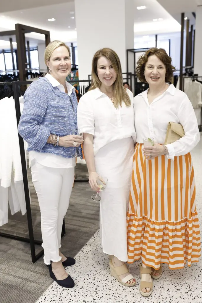 Megan Sigler, Danna White, Missy Belcher at the Camp Aspen pop-up at Tootsies (Photo by Quy Tran)