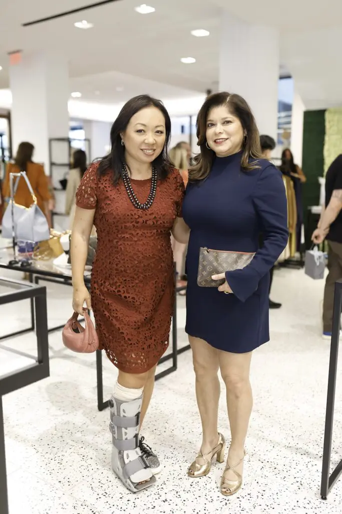 Miya Shay, Marcy de Luna at the Camp Aspen pop-up at Tootsies (Photo by Quy Tran)