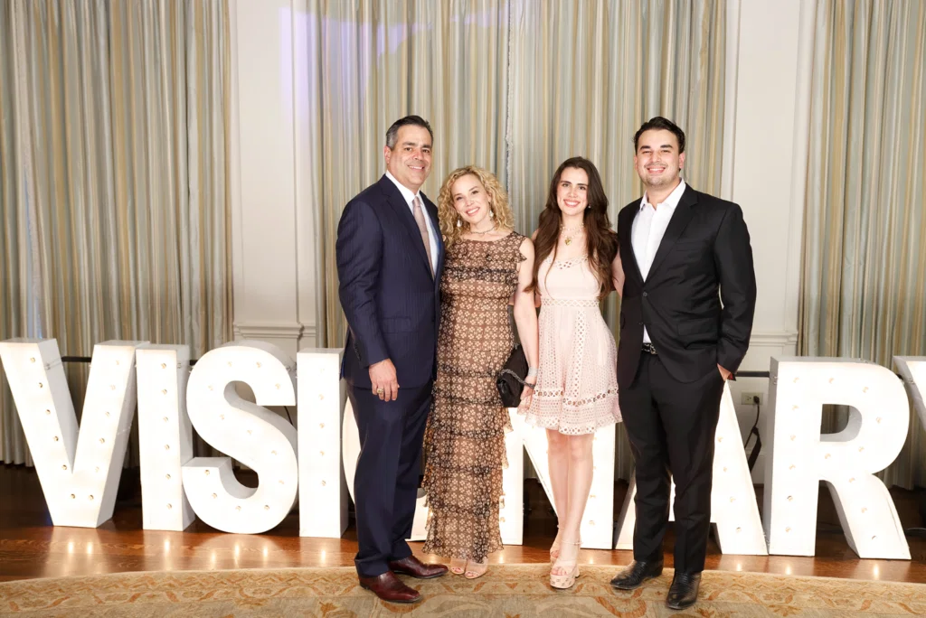 Nick & Jenee Stefanakis, Lillyana Stefanakis, Sloan Stefanakis at the Leukemia & Lymphoma Society Visionaries of the Year gala