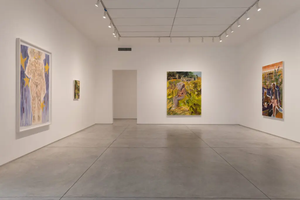 An installation view of "Alexis Pye: The Melancholic Girls Brigade: The Lovers, The Dreamers, and Me," which will be exhibited through July 6, 2024 at Inman Gallery. (Photo by Caroline Philippone. Courtesy Alexis Pye and Inman Gallery, Houston)