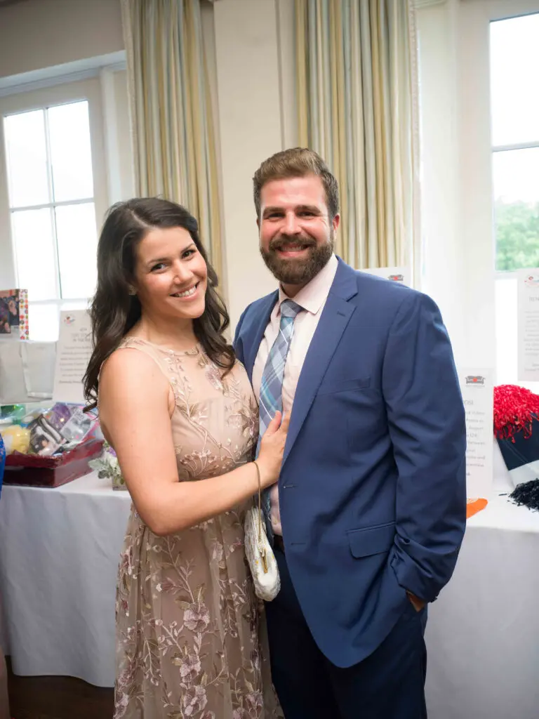 Samantha Hoffer, Ryan Bonnet at the Houston Furniture Bank dinner (Photo by Daniel Ortiz)