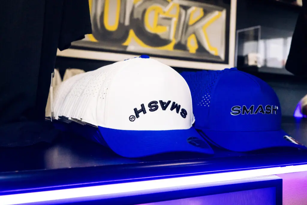 Smash GC merchandise was available at Trill Burgers. (Photo by Dylan McEwan)
