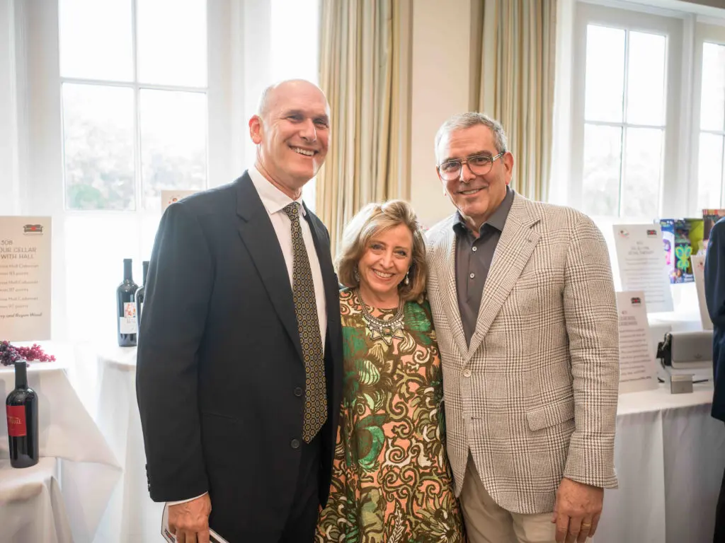 Steve Finger, Karen & Murry Penner at the Houston Furniture Bank dinner (Photo by Daniel Ortiz)