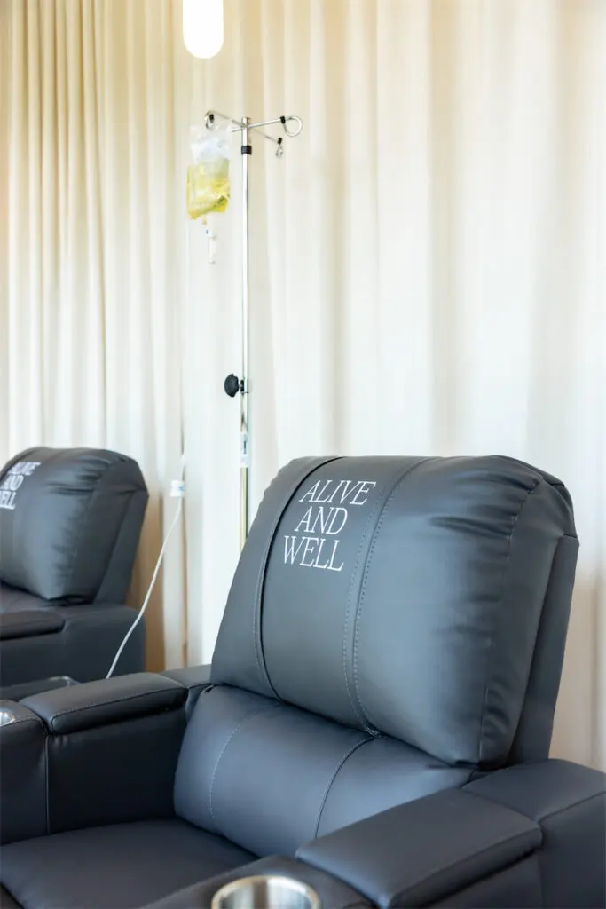 Seating in the IV Therapy Room.