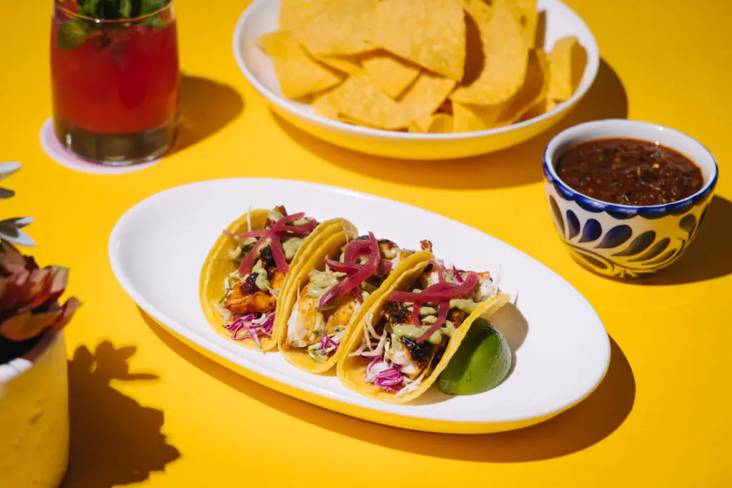 Grilled mahi mahi tacos with fresh salsa at Wild Salsa. (Photo by Thanin Photo)
