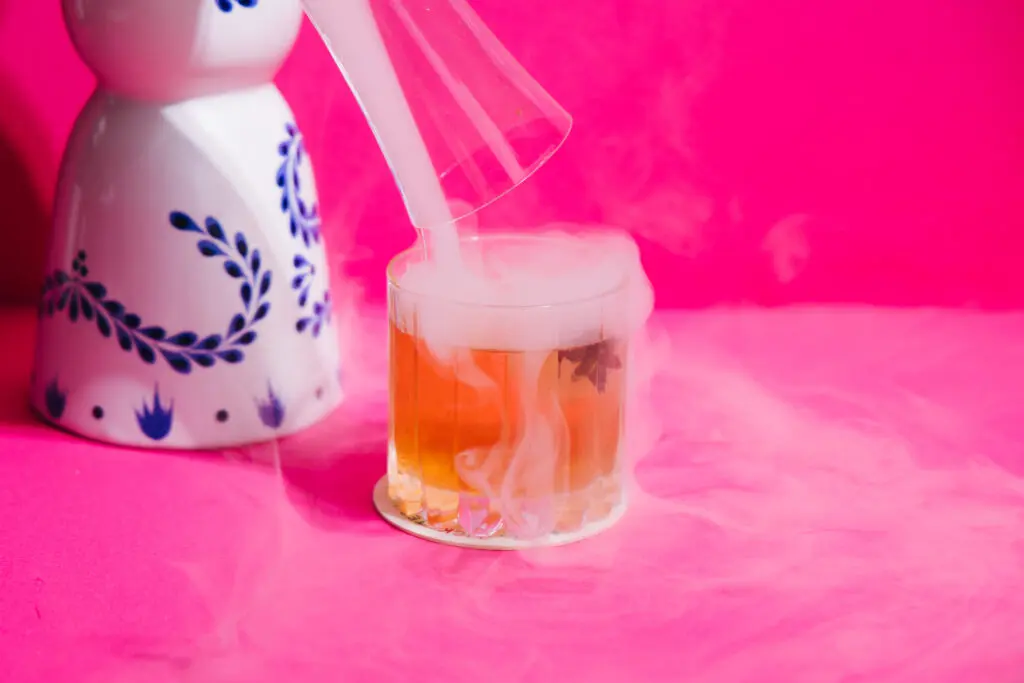 The Smoked Oaxacan is made with Casa Noble blanco, Vida mezcal, and grapefruit bitters. (Photo by Thanin Photo)