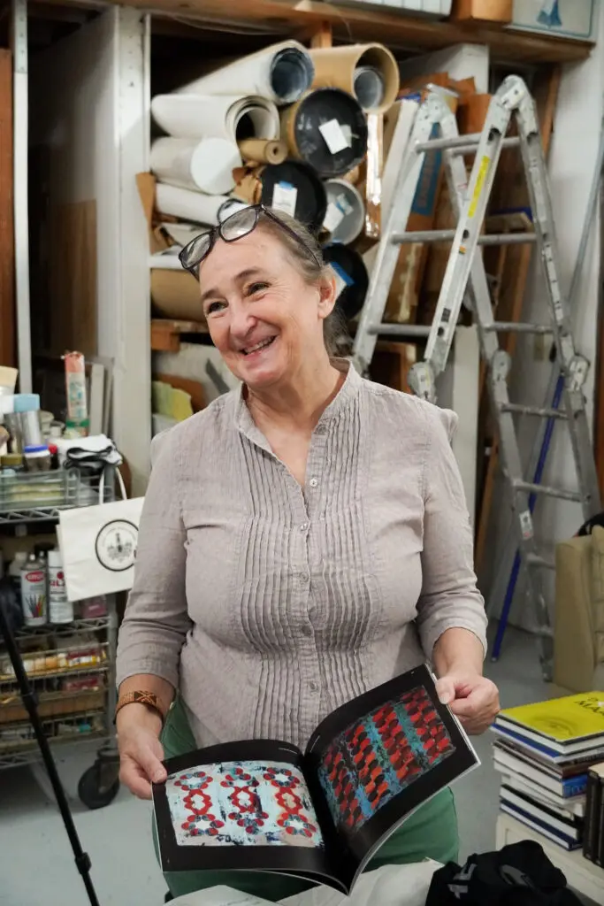 Arielle Masson in the studio (Photo courtesy of MFAH)