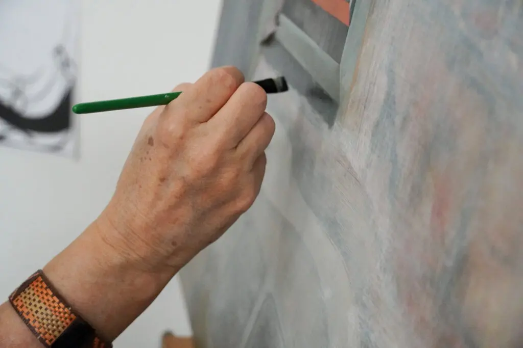 Arielle Masson in the studio (Photo courtesy of MFAH)