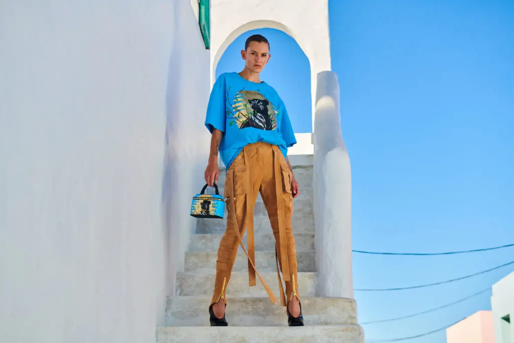 'The Lion King' inspired fashion by Balmain in partnership with Disney in celebration of the 30th anniversary of the film. (Photo by Joel Anderson)