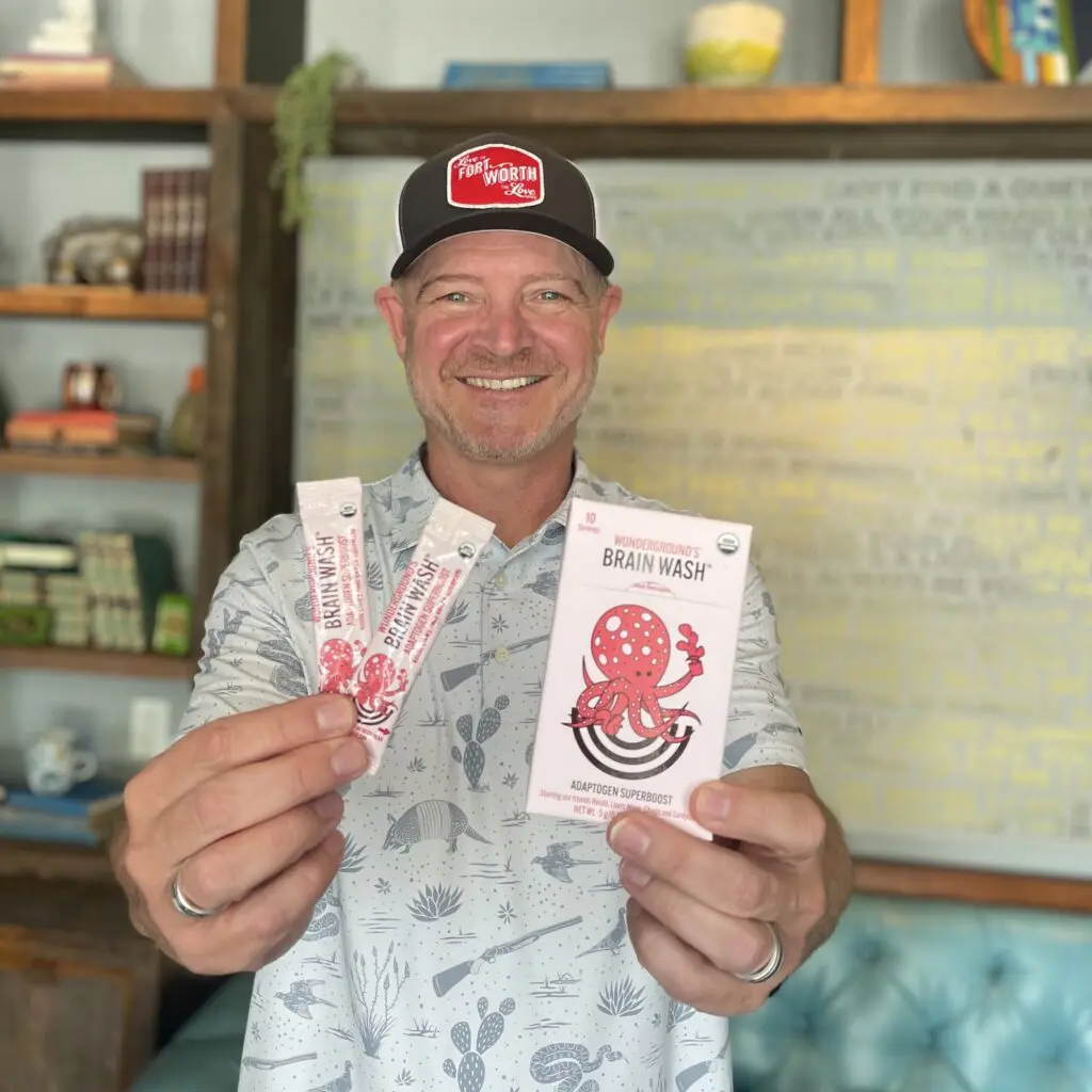 BREWED introduces functional mushrooms to your morning routine. Joey Turner with Brainwash superboost sticks.