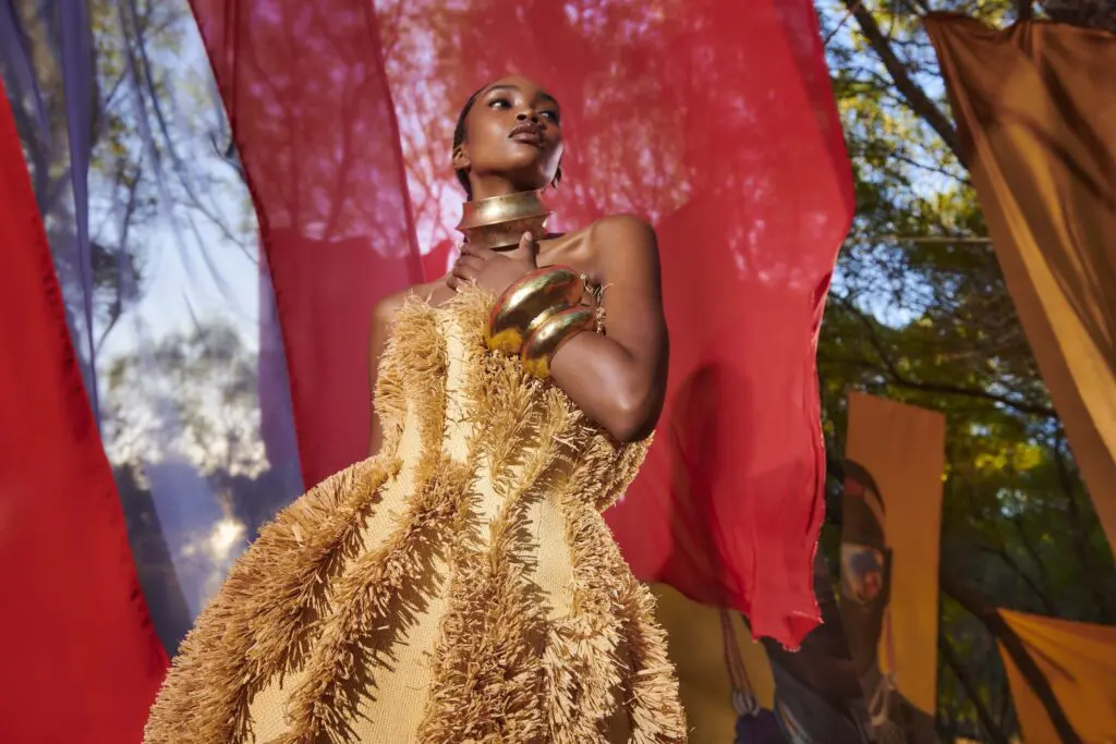 'The Lion King' inspired fashion by Balmain in partnership with Disney in celebration of the 30th anniversary of the film. (Photo by Joel Anderson)