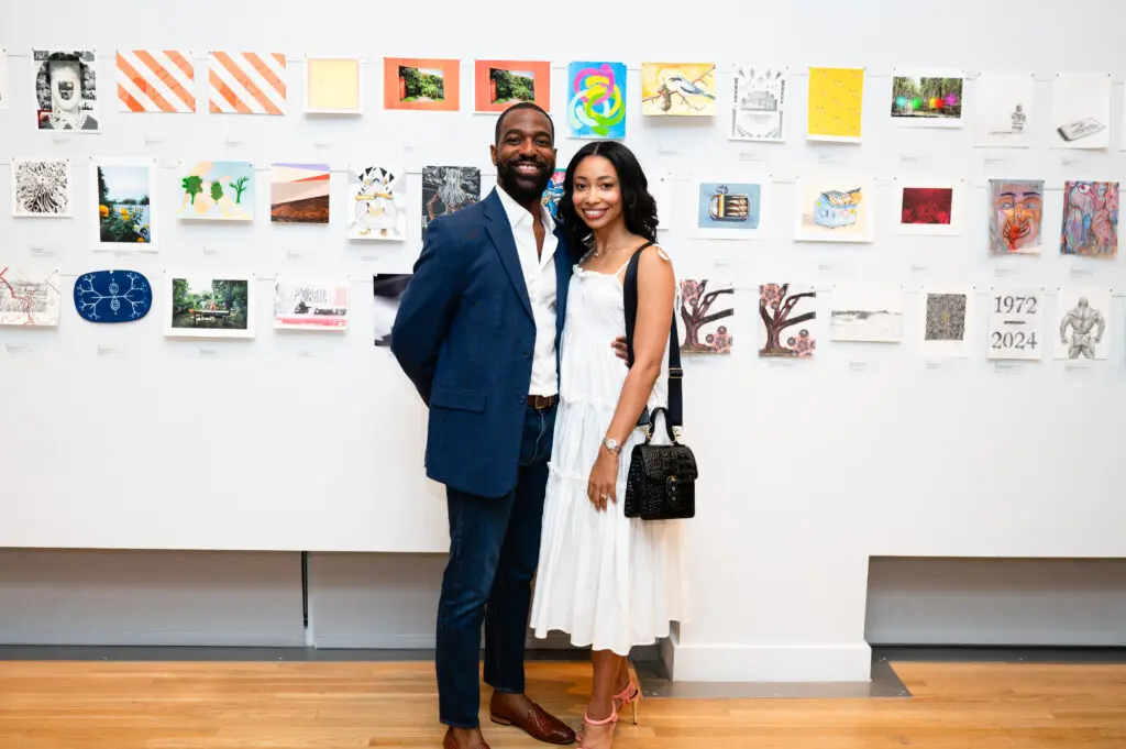Chairs Fred & Carmen Rhodes at DiverseWorks Luck of the Draw: Ecosystem. (Photo by Tasha Gorel, Natasha Nivan)