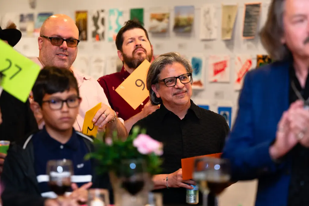 Brent Armour, Ignacio Carrión at DiverseWorks Luck of the Draw: Ecosystem. (Photo by Tasha Gorel, Natasha Nivan)