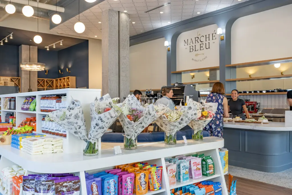 A peek inside Clearfork's new market and café concept, Marche Bleu. (Photo by Ari Rogers)