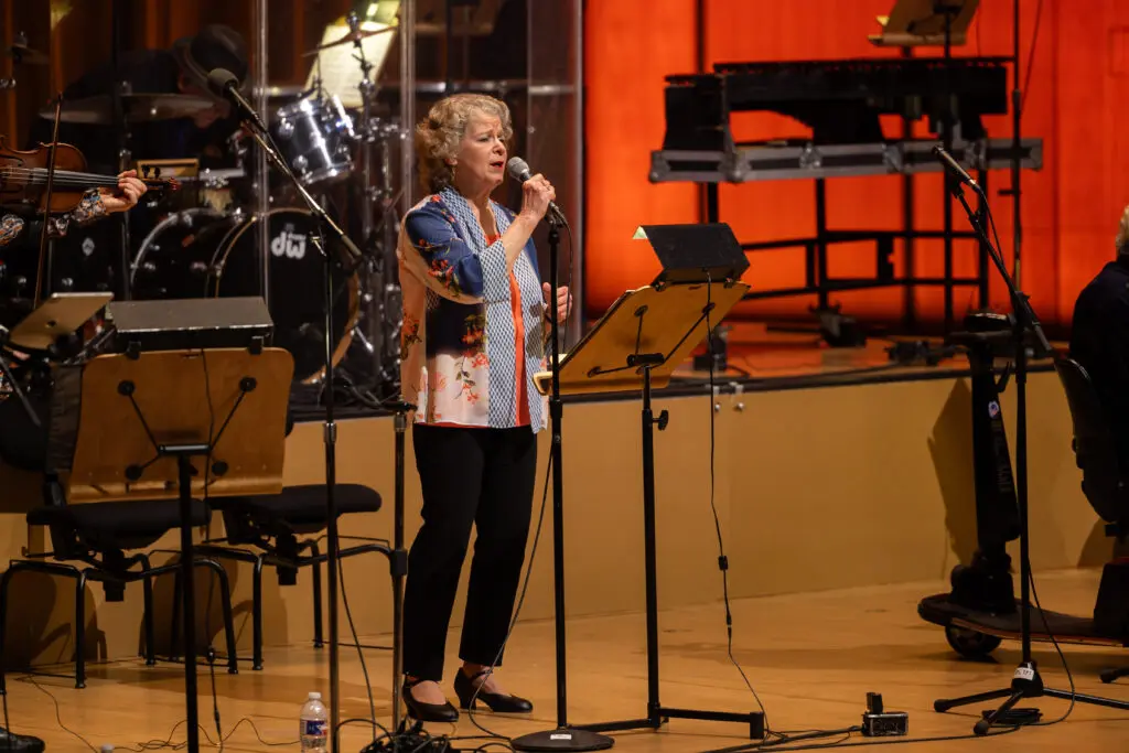 Judy Bressler, vocalist with the Klezmer Conservatory Band. (Photo by Melissa Taylor)