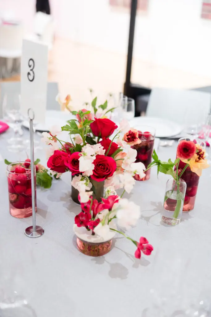 The Petaler Floral and Events Co.'s custom table arrangements (Photo by Hung Truong)
