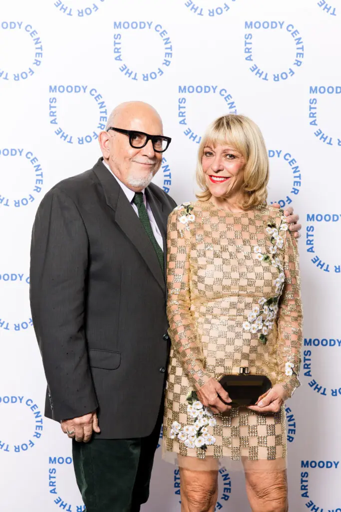 Carl Palazzolo and Franci Neely at Rice University's Moody Center for the Arts' seventh anniversary annual fundraising dinner (Photo by Hung Truong)