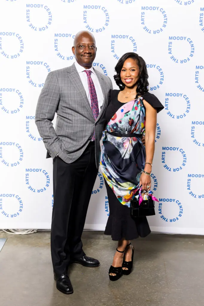 Derrick Mitchell & Roslyn Bazzelle Mitchell at Rice University's Moody Center for the Arts' seventh anniversary annual fundraising dinner (Photo by Hung Truong) 