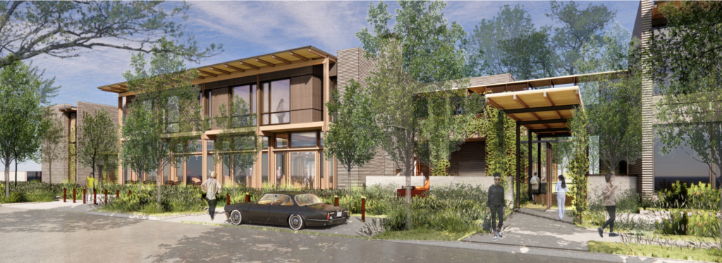 Houston's new Hotel Saint Augustine now taking reservations for stays. (Rendering courtesy of Lake|Flato Architects and Ten Eyck Landscape Architect)