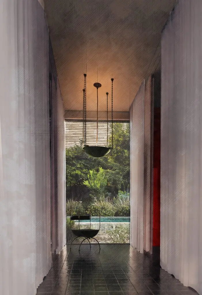 Get a look at the Hotel Saint Augustine lobby. The new Montrose hotel is on the verge of opening. (Rendering courtesy of Post Company)