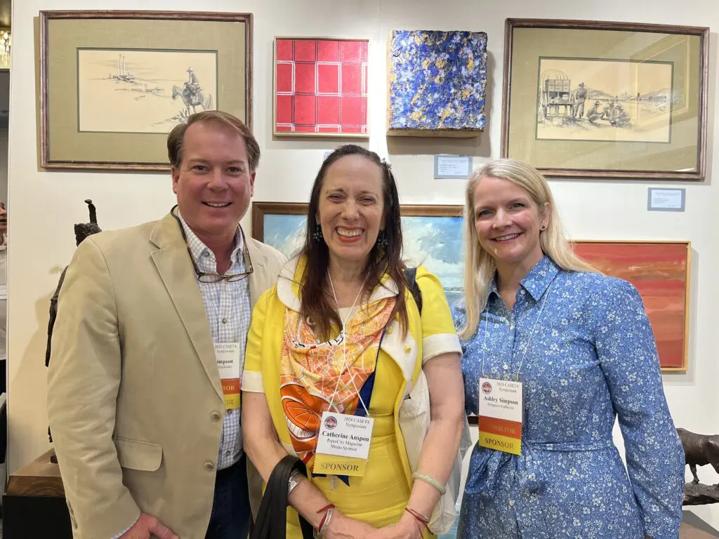 Ray Simpson, Catherine D. Anspon, Ashley Simpson at CASETA 2024 (Photo by Jenna Baer)
