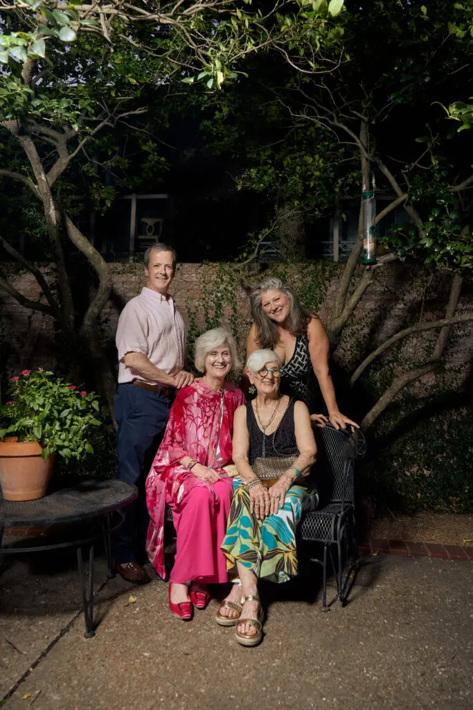 Gordon & Rega Richardson Waggett, Patti Richardson, Melissa Richardson Banks at FLATS' "Interwoven." (Photo by Studio D-18)