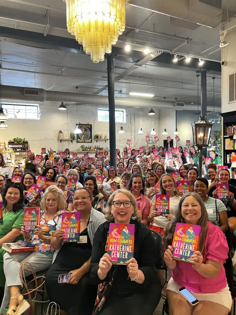 Katherine Center chatted with fans about all things romance at Fabled Bookshop & Cafe in Waco, Texas. (Photo courtesy of Katie Bassel).