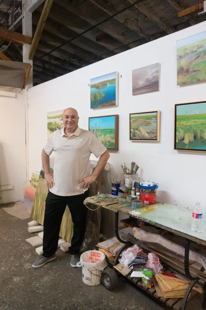 Ken Mazzu in his studio (Photo by Sofia Westerman) 