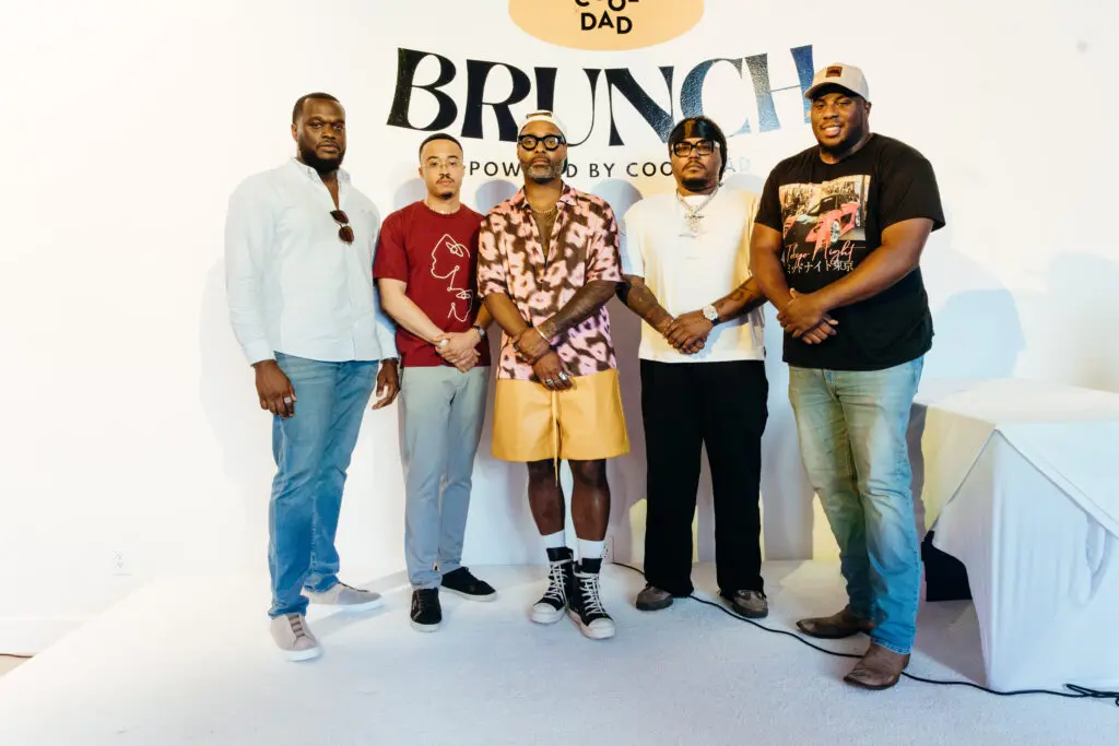 Rasheed Mitchell, Dieter Cantu, Kevin Barnett, Michael Bass, Chris Brown at CoolxDad Real-Time Brunch (Photo by William Issac)
