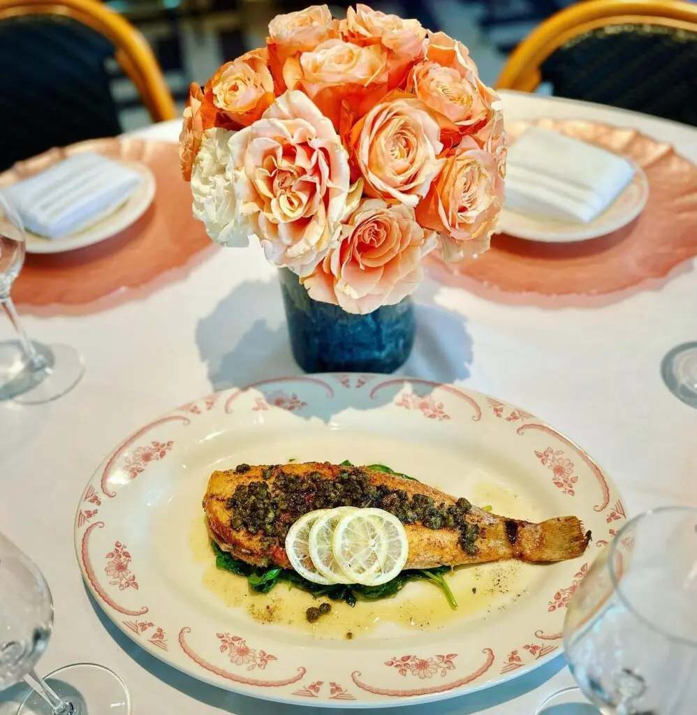 The Dover Sole Meuniere in a caper brown butter sauce at Le Margot (created by chef Graham Elliot) is sure to make an impression.