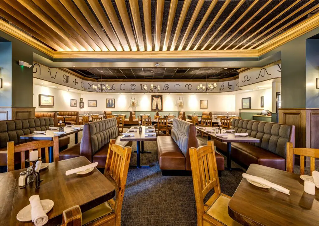 The interior of the main dining room at Reata will look very familiar to long-time diners.
