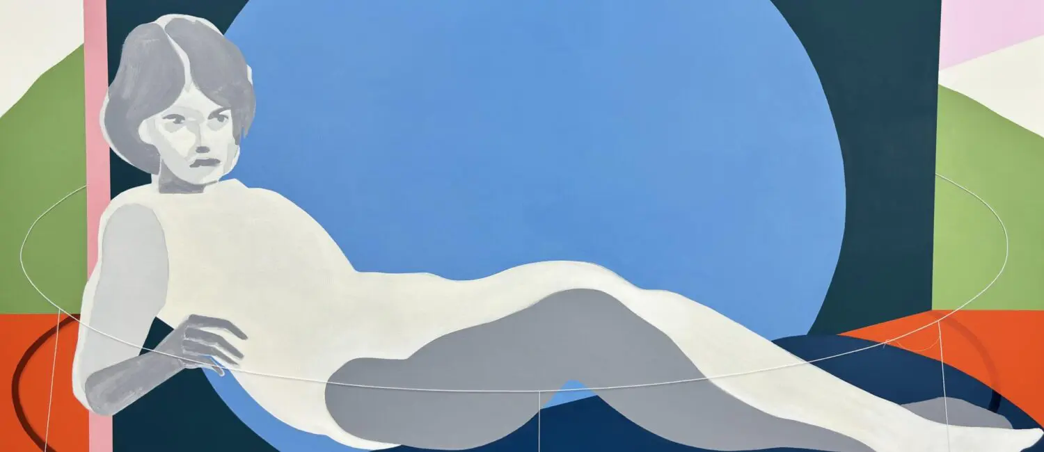 Colombian artist Aníbal Vallejo’s signature painting Untitled #679 is part of the Houston exhibition, “The Figure Unraveled: The Seen and Unseen.”