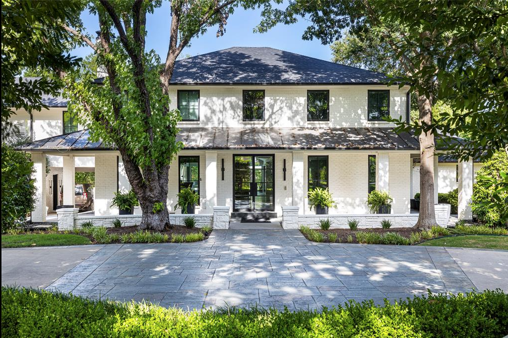 Tucked amid 2.7 tree shaded acres, the residence at 3512 Willow Bend Drive is listed for $8.7 million with Carol Thompson of Keller Williams Legacy.