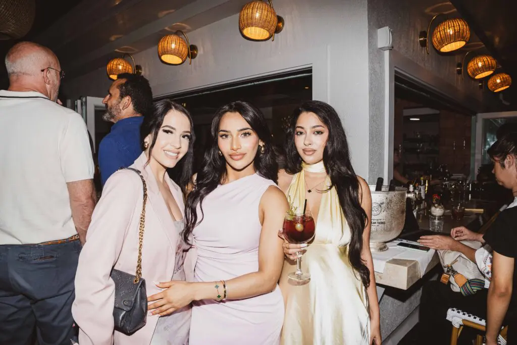 Shelby Forbert, Fariha Ahmed, Allie Akhtar at the opening of Sophie Cocktail & Terrace Bar