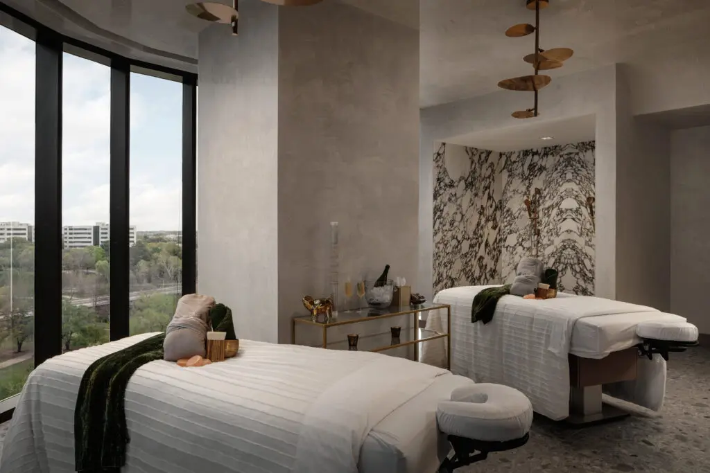 The couples treatment room at the Thompson Spa at Thompson Houston