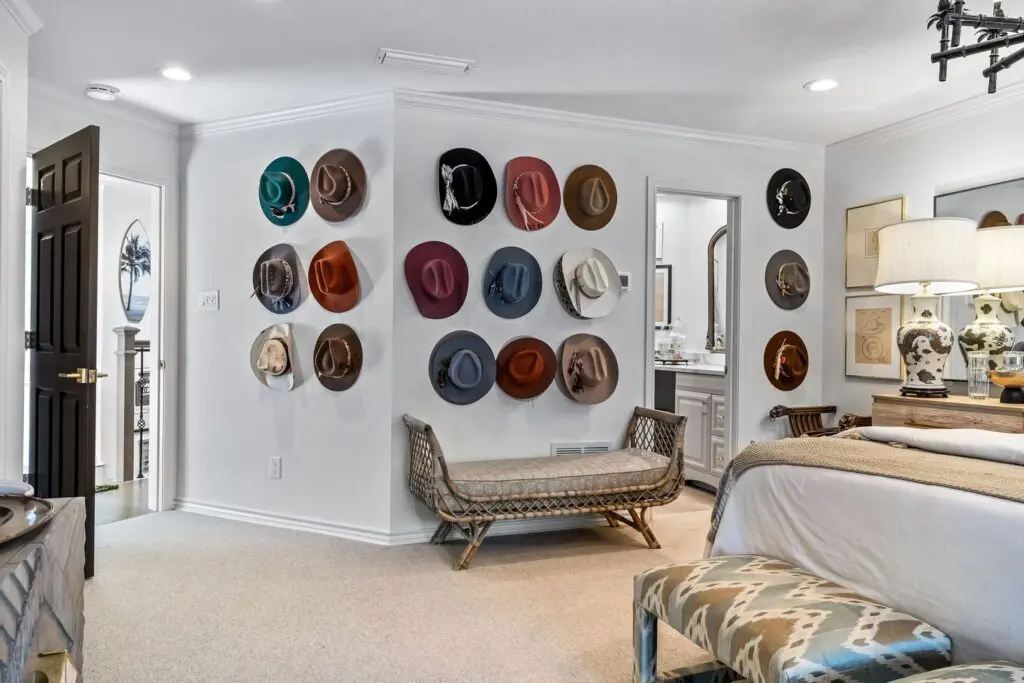 The primary features an array of headwear, a nod to the Flea Style hat bar. 