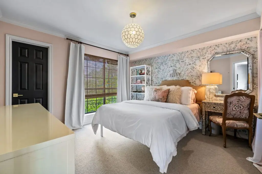 One of three bedrooms in the townhome. 