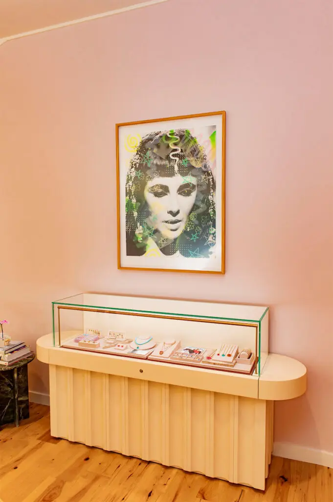 Thoughtfully designed displays are well-spaced in the store to "let the jewelry breathe."  (Photo by Celeste Cass)