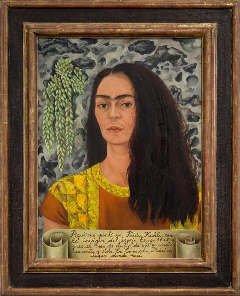 Frida Kahlo’s "Self Portrait with Loose Hair," 1947, at the Dallas Museum of Art (© 2024 Banco de México Diego Rivera Frida Kahlo Museums Trust, Mexico, D.F. / Artists Rights Society (ARS), New York)